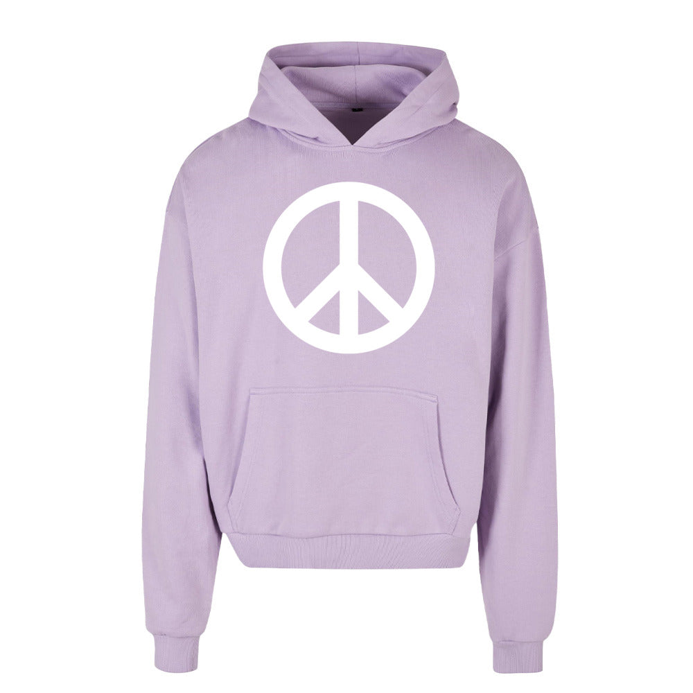 Hoodie Peace Flock- Print GOLDSEIN