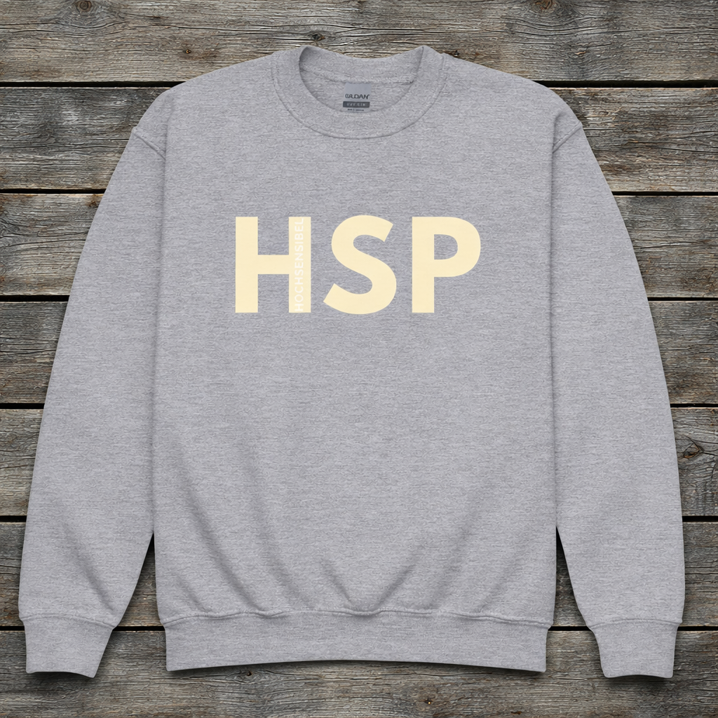 Kinder Sweatshirt grau gelb Frontansicht
