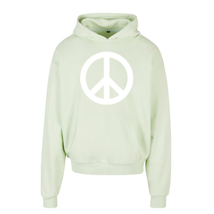 Hoodie Peace Flock- Print  GOLDSEIN