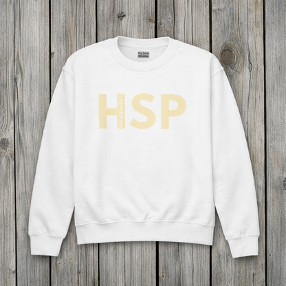 Kinder Sweatshirt weiss gelb Frontansicht hsp 