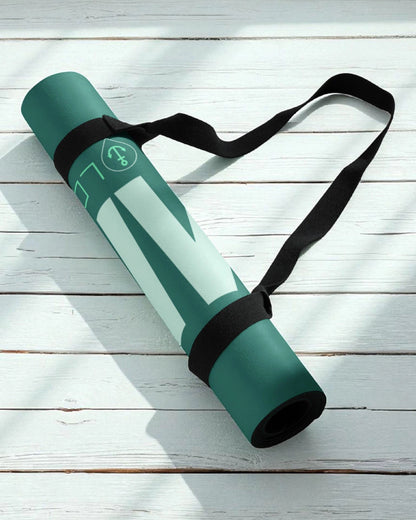 „Goldsein Yoga Matte Ommmm Green – angenehm, bequem und für entspanntes Yoga.“detail2