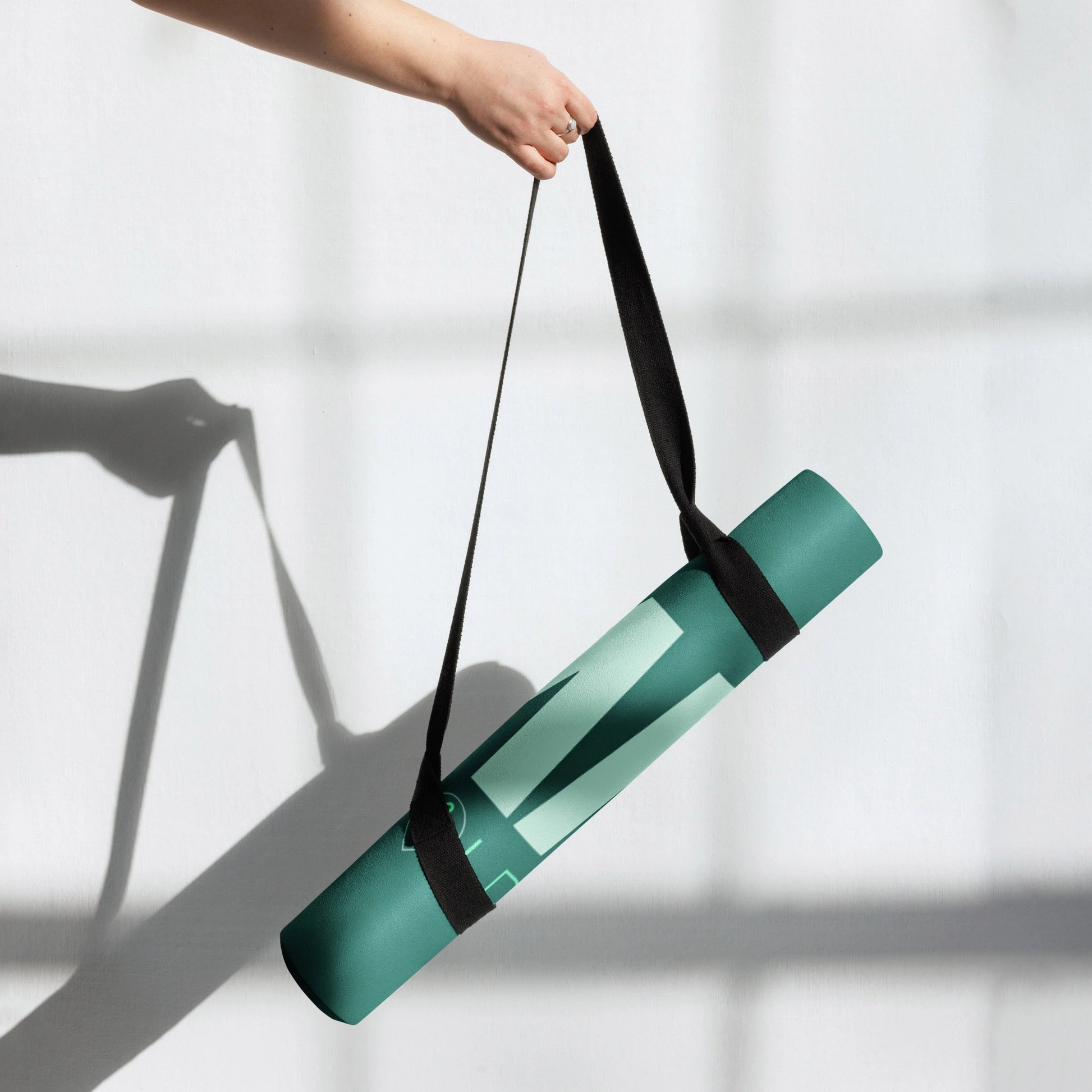 „Goldsein Yoga Matte Ommmm Green – angenehm, bequem und für entspanntes Yoga.“detail3