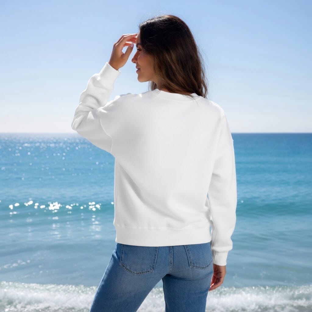 Damen Sweatshirt Bio Baumwolle Rückenansicht