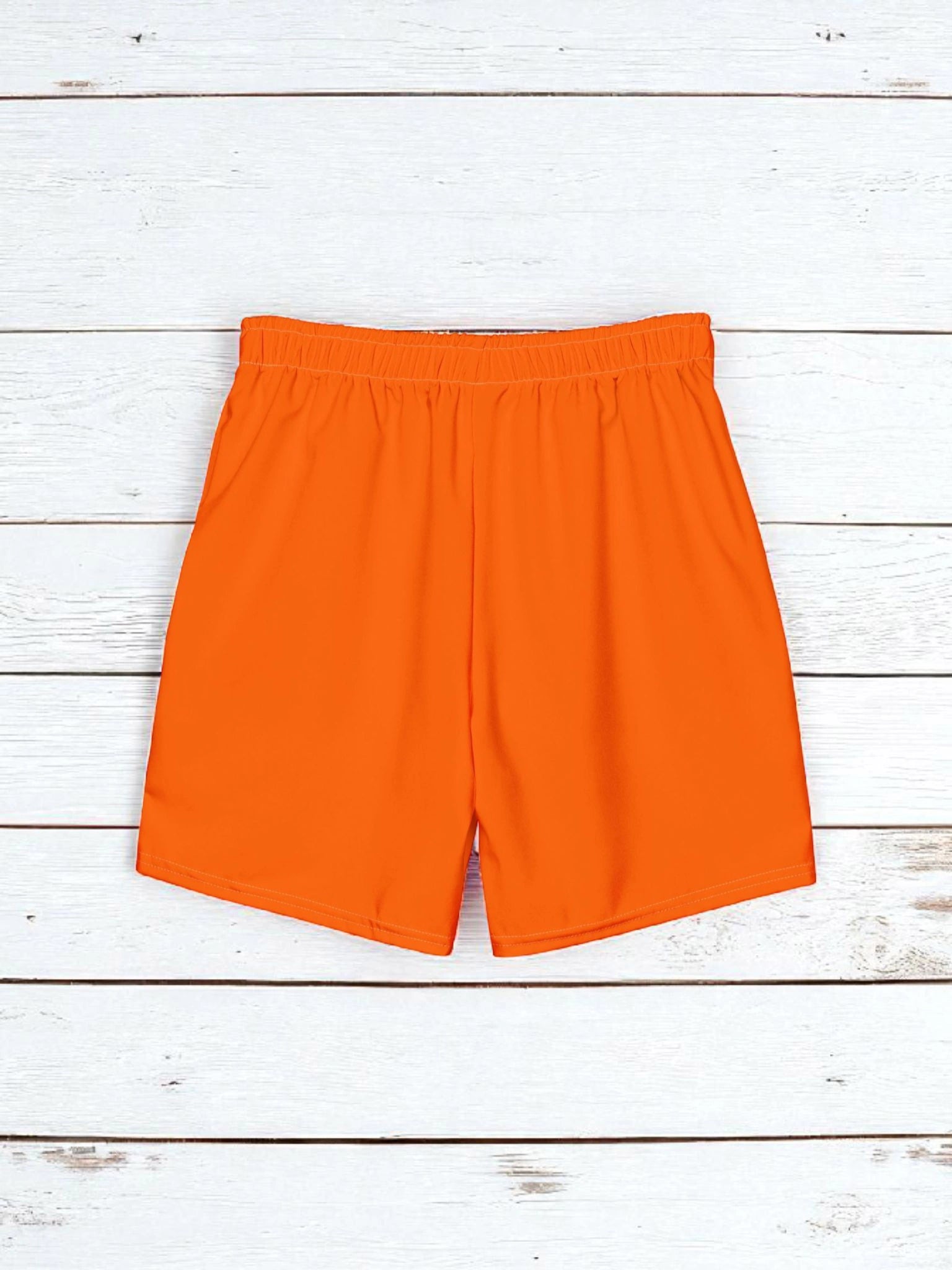 „Goldsein Beachshort Orange/Blau, Meer genießen, Sonne.“detail 1