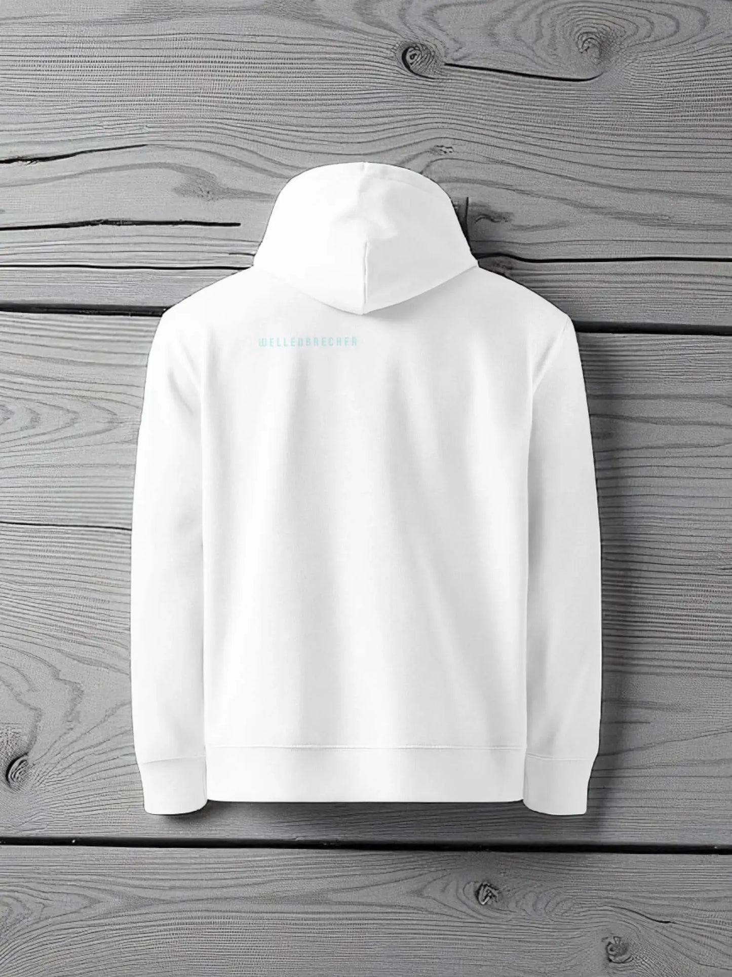 „Goldsein Herren-Hoodie ‚Wellenbrecher‘ Weiß/Blau, angenehm, Wohlfühl-Tragegefühl.“detail1