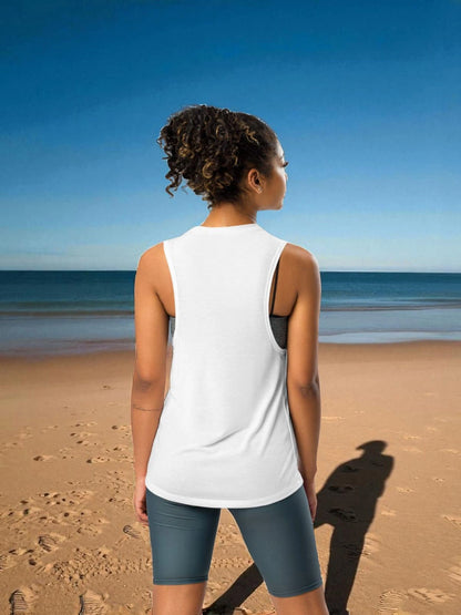 „Aktives, dynamisches kraftvolles Damen-Yoga-Top in Pink mit ‚Selbstliebe Me‘-Design – Goldsein Woman Yoga Tank Top.“