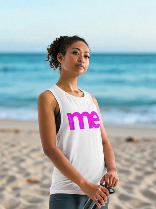 „Aktives, kraftvolles Damen-Yoga-Top in Pink mit ‚Selbstliebe Me‘-Design – Goldsein Woman Yoga Tank Top.“1