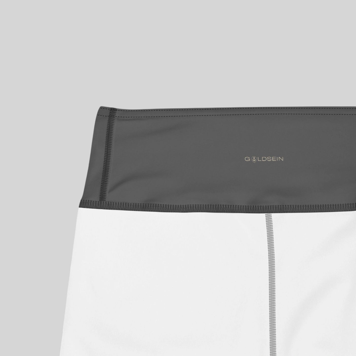 „Goldsein Yoga Leggings Drop Grey – formstabile Leggings mit super Tragegefühl in elegantem Grau.“ detail 